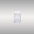 Luminosity Designs Ltd - Dean 7.6cm Horizontal Line Acrylic Shade (C), Clear/Frosted - Luminosity Designs Ltd