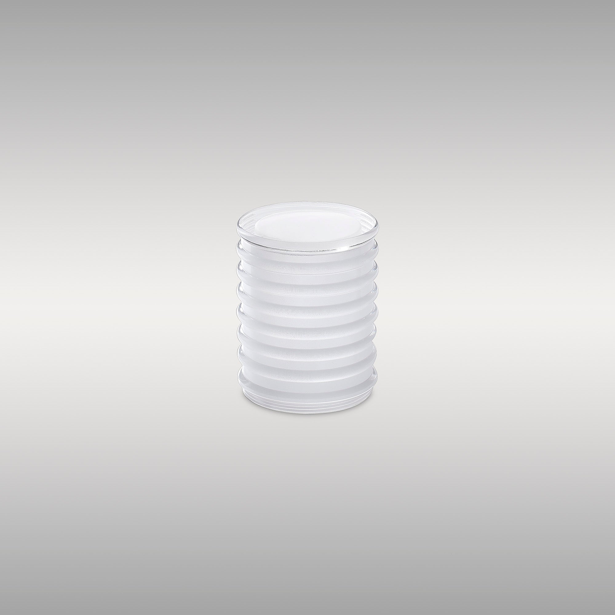 Luminosity Designs Ltd - Dean 7.6cm Horizontal Line Acrylic Shade (C), Clear/Frosted - Luminosity Designs Ltd
