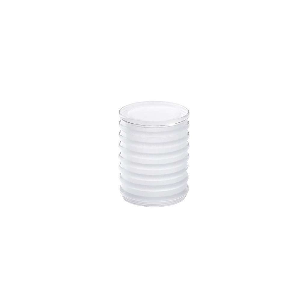 Luminosity Designs Ltd - Dean 7.6cm Horizontal Line Acrylic Shade (C), Clear/Frosted - Luminosity Designs Ltd