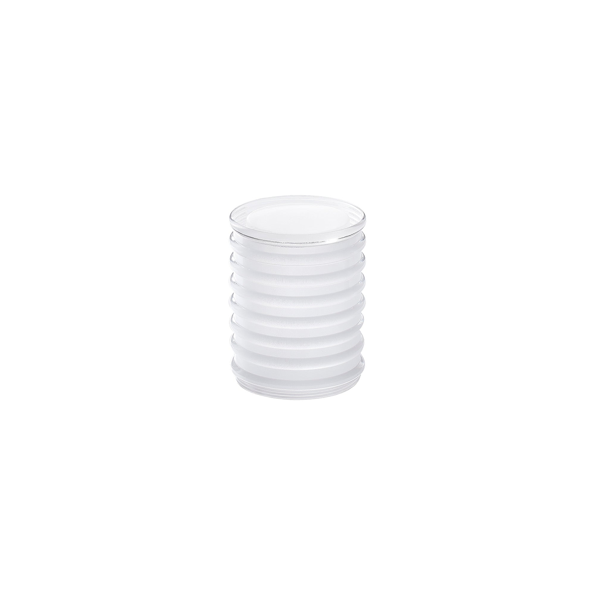 Luminosity Designs Ltd - Dean 7.6cm Horizontal Line Acrylic Shade (C), Clear/Frosted - Luminosity Designs Ltd
