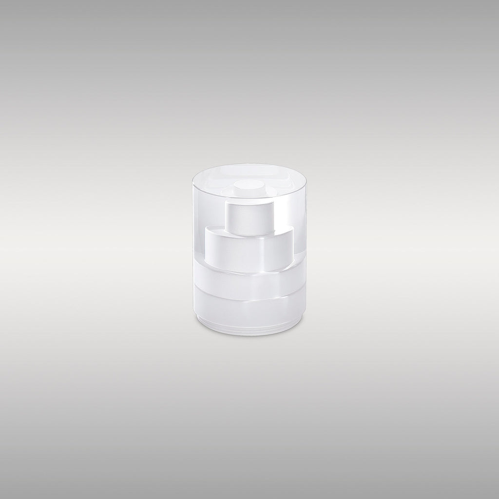 Luminosity Designs Ltd - Dean 7.6cm Tier Pattern Acrylic Shade (D), Clear/Frosted - Luminosity Designs Ltd