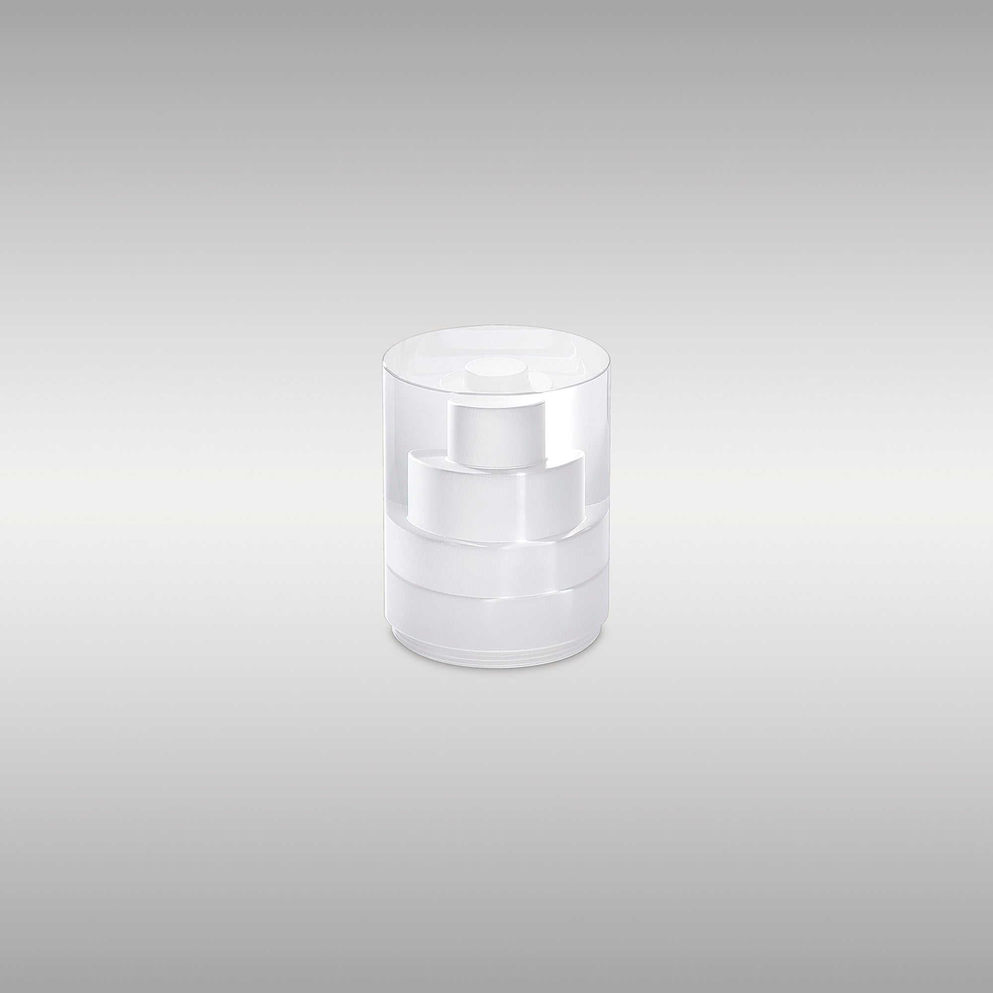 Dean 7.6cm Tier Pattern Acrylic Shade (D), Clear/Frosted