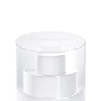 Dean 7.6cm Tier Pattern Acrylic Shade (D), Clear/Frosted