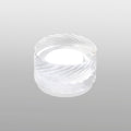 Dean 4cm Diagonal Line Acrylic Shade (G), Clear/Frosted