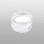 Dean 4cm Diagonal Line Acrylic Shade (G), Clear/Frosted
