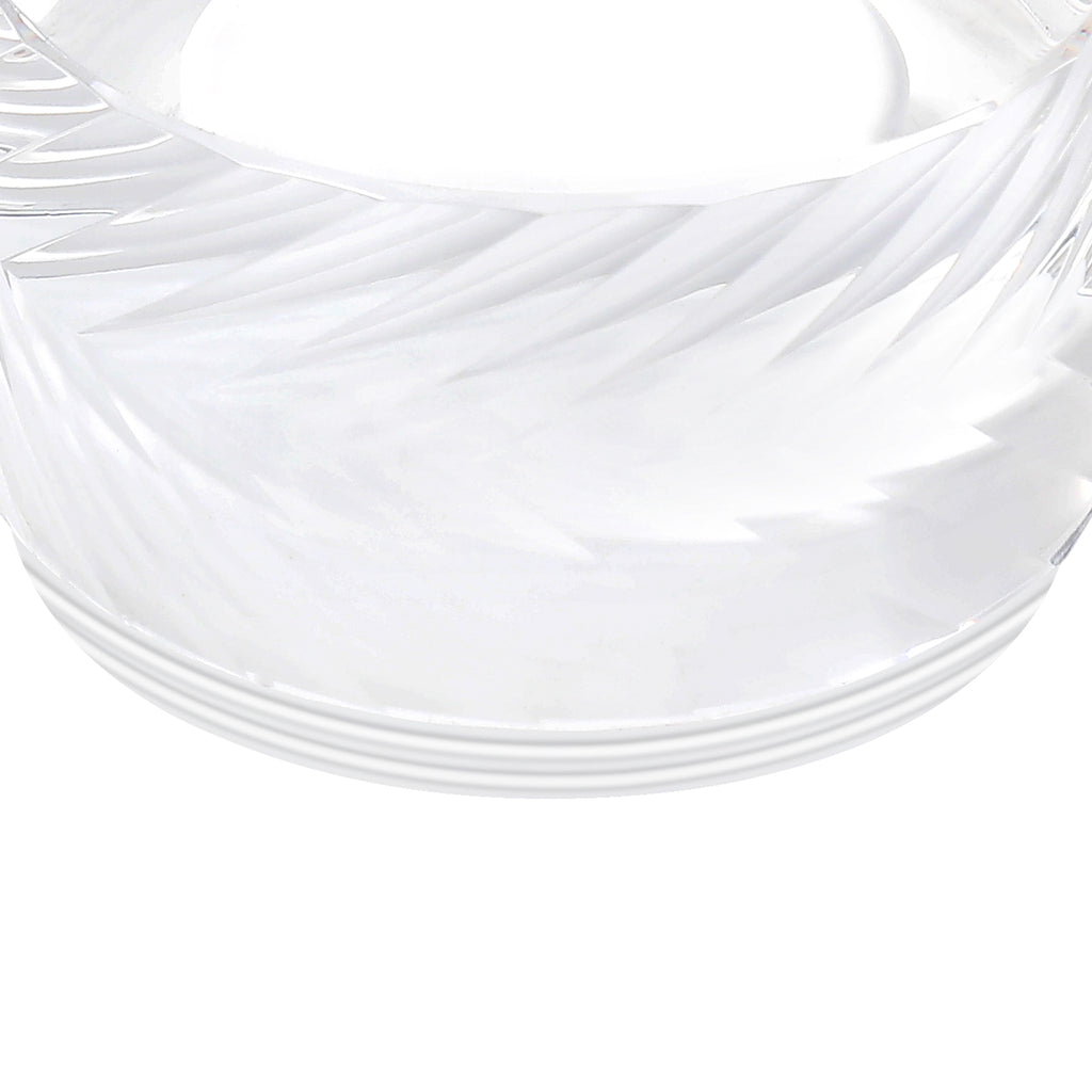 Dean 4cm Diagonal Line Acrylic Shade (G), Clear/Frosted