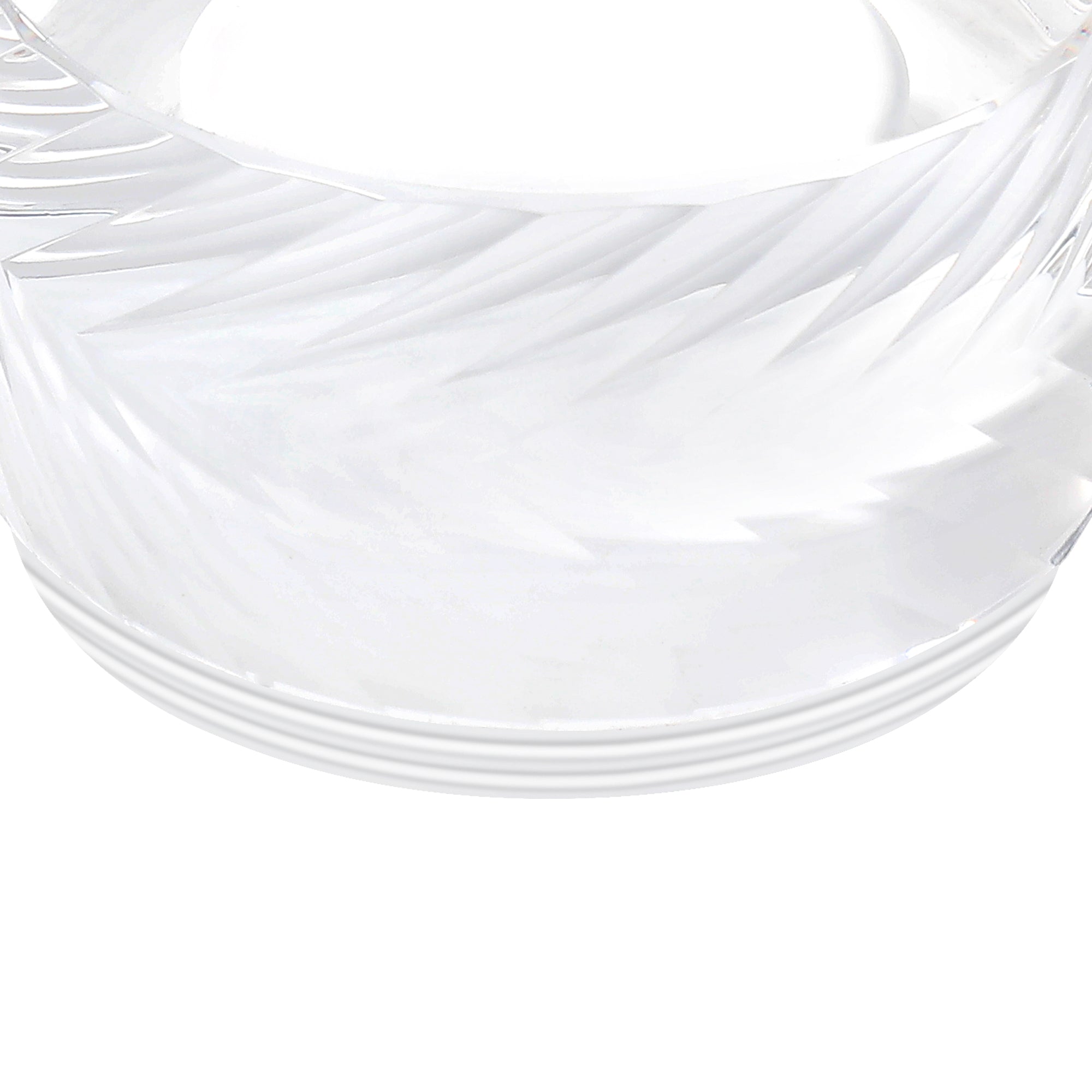 Dean 4cm Diagonal Line Acrylic Shade (G), Clear/Frosted