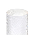 Dean 13cm Diagonal Line Acrylic Shade (H), Clear/Frosted