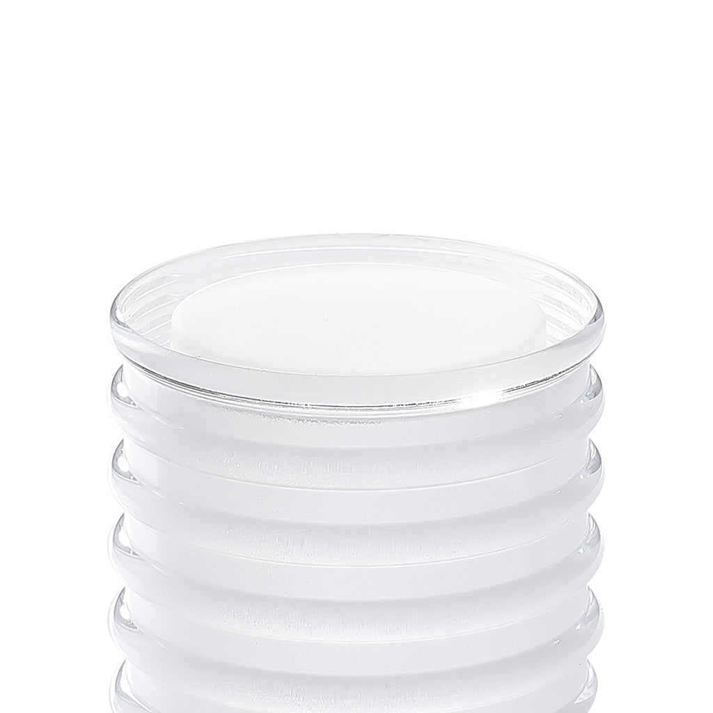 Dean 7.6cm Horizontal Line Acrylic Shade (C), Clear/Frosted