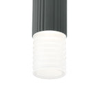 Dean 6.7cm Ribbed Line Ceiling With Horizontal Line Acrylic Shade, 1 x GU10, IP54