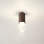 Dean 6.7cm Ribbed Line Ceiling With Tier Pattern Acrylic Shade, 1 x GU10, IP54