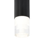 Dean 6.7cm Ribbed Line Ceiling With Tier Pattern Acrylic Shade, 1 x GU10, IP54