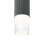 Dean 6.7cm Ribbed Line Ceiling With Tier Pattern Acrylic Shade, 1 x GU10, IP54