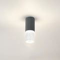 Dean 6.7cm Ribbed Line Ceiling With Bubble Acrylic Shade, 1 x GU10, IP54