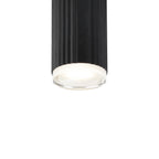 Dean 6.7cm Ribbed Line Ceiling With Shallow Acrylic Shade, 1 x GU10, IP54