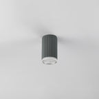 Dean 6.7cm Ribbed Line Ceiling With Shallow Acrylic Shade, 1 x GU10, IP54