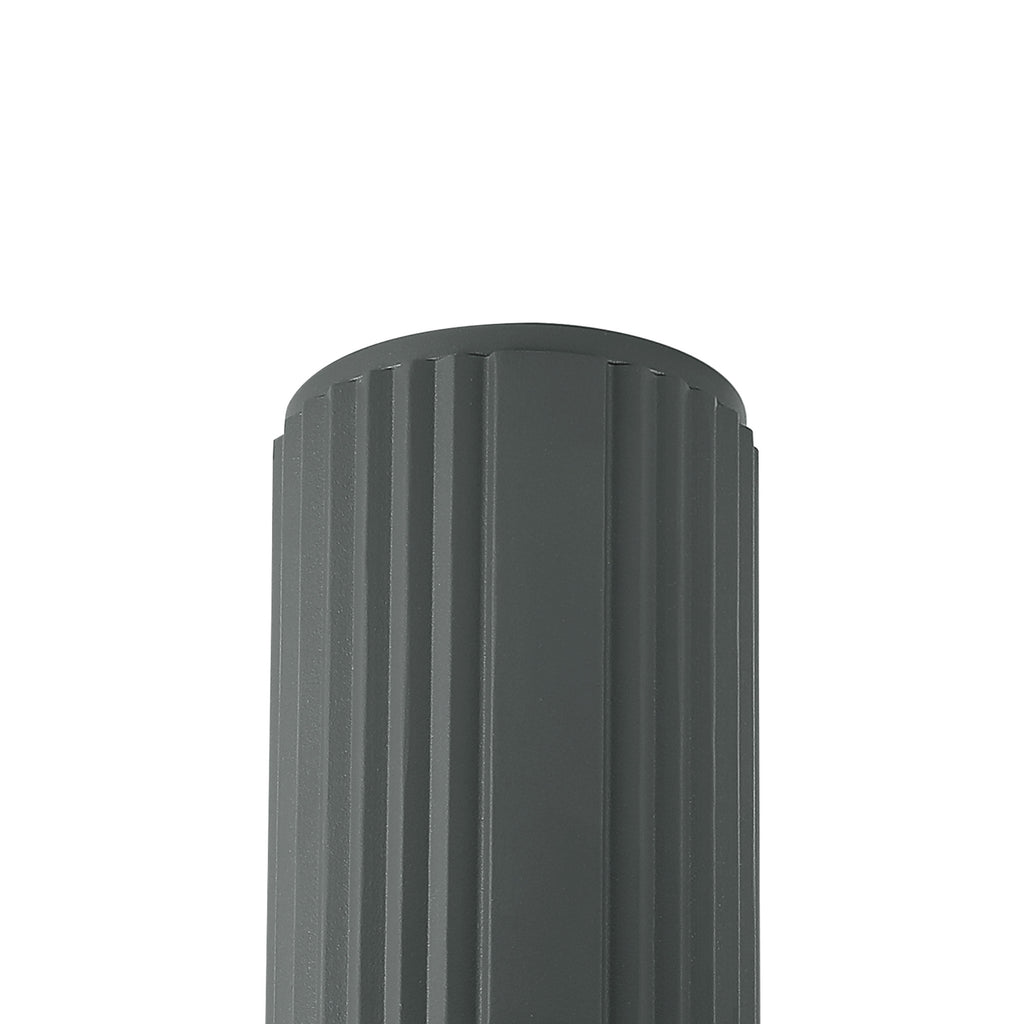 Dean 6.7cm Ribbed Line Ceiling With Shallow Acrylic Shade, 1 x GU10, IP54