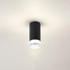 Dean 6.7cm Ribbed Line Ceiling With Short Diagonal Pattern Acrylic Shade, 1 x GU10, IP54