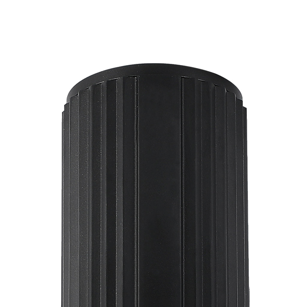 Dean 6.7cm Ribbed Line Ceiling With Short Diagonal Pattern Acrylic Shade, 1 x GU10, IP54