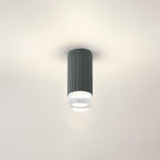 Dean 6.7cm Ribbed Line Ceiling With Short Diagonal Pattern Acrylic Shade, 1 x GU10, IP54