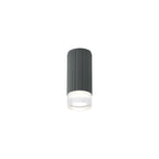 Dean 6.7cm Ribbed Line Ceiling With Short Diagonal Pattern Acrylic Shade, 1 x GU10, IP54