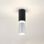 Dean 6.7cm Ribbed Line Ceiling With Tall Diagonal Pattern Acrylic Shade, 1 x GU10, IP54