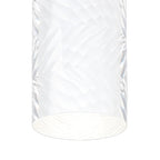 Dean 6.7cm Ribbed Line Ceiling With Tall Diagonal Pattern Acrylic Shade, 1 x GU10, IP54