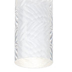 Dean 6.7cm Ribbed Line Ceiling With Tall Diagonal Pattern Acrylic Shade, 1 x GU10, IP54