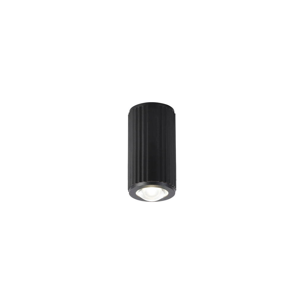 Dean 6.7cm Ribbed Line Ceiling With Dome Acrylic Shade, 1 x GU10, IP54