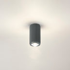 Dean 6.7cm Ribbed Line Ceiling With Dome Acrylic Shade, 1 x GU10, IP54