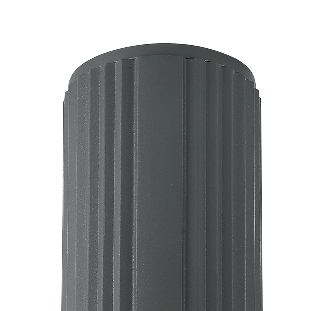 Dean 6.7cm Ribbed Line Ceiling With Dome Acrylic Shade, 1 x GU10, IP54