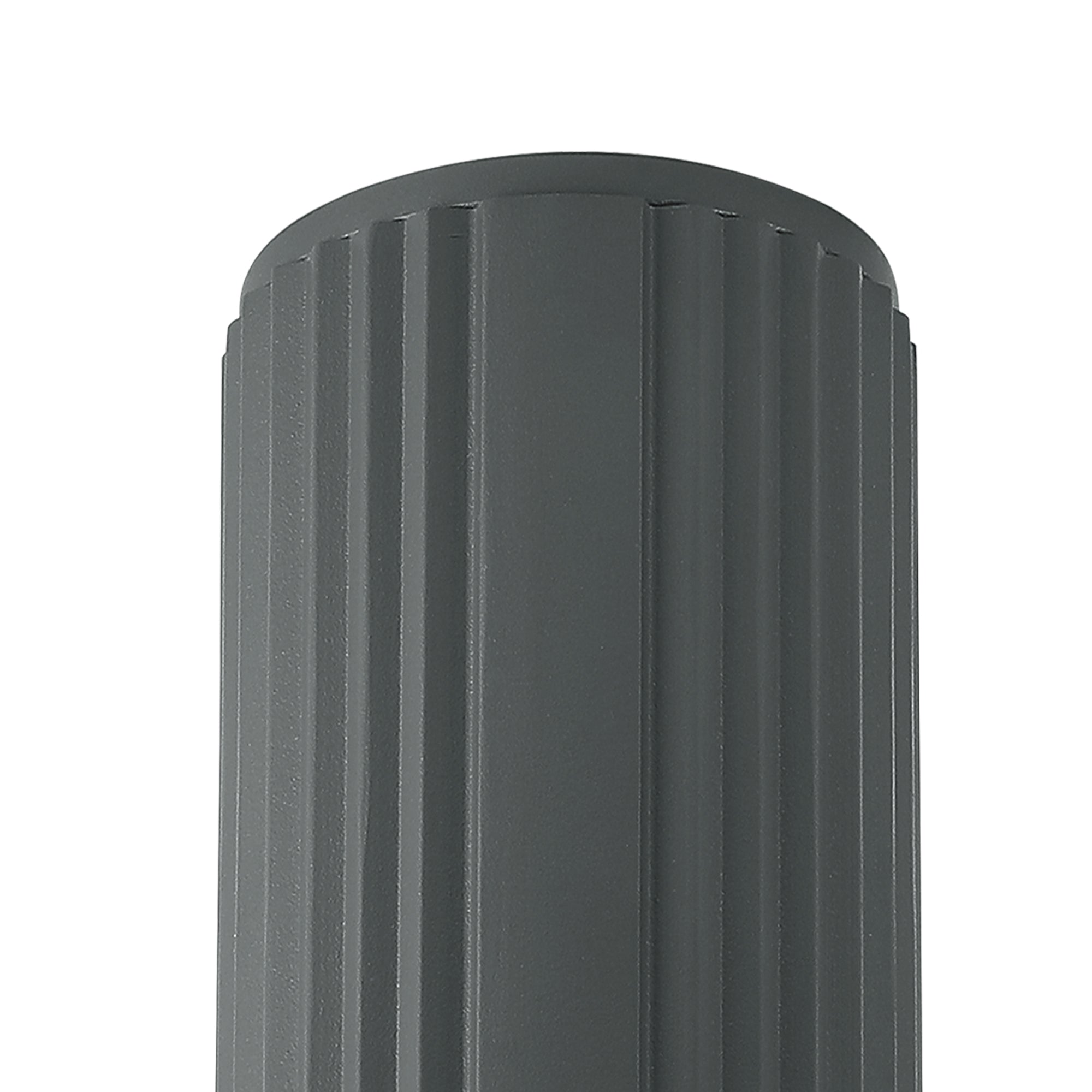 Dean 6.7cm Ribbed Line Ceiling With Dome Acrylic Shade, 1 x GU10, IP54