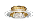 Diyas - Delmar Flush Ceiling Light, Round, 6 Light G9, Polished /Glass/Crystal (Diyas IL30023) - Luminosity Designs Ltd