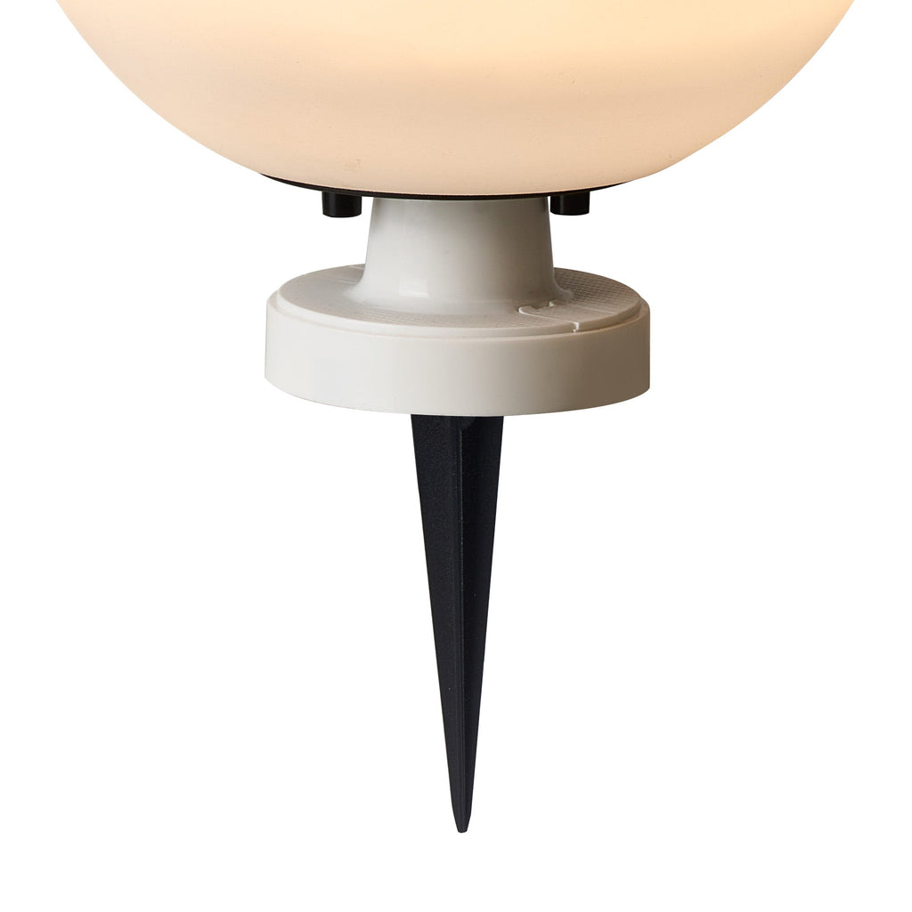 Luminosity Designs Ltd - Delores 20cm Ball Light With Ground Spike, 24V DC, 2W LED, 3000K, - Luminosity Designs Ltd