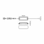 Luminosity Designs Ltd - Delores 24V DC 120W Plug - On - Lead, Inline LED Power Supply, c/w 1.5m Blockns Cable - Luminosity Designs Ltd