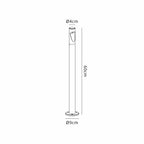 Luminosity Designs Ltd - Delores 24V DC Post Lamp, Asymmetric Lens For Wide Beam, 3W LED, 3000K - Luminosity Designs Ltd