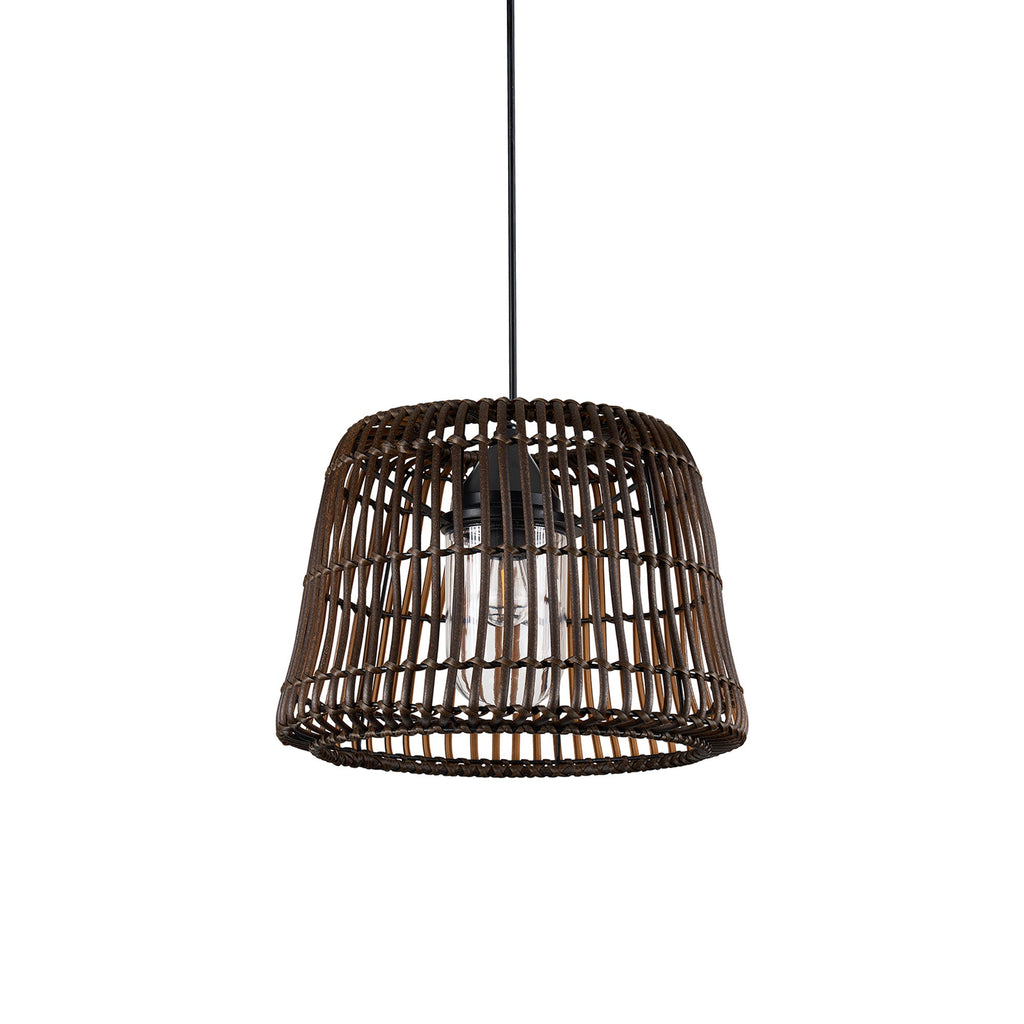 Luminosity Designs Ltd - Delores 36cm Rattan Plastic Shade Pendant - Luminosity Designs Ltd