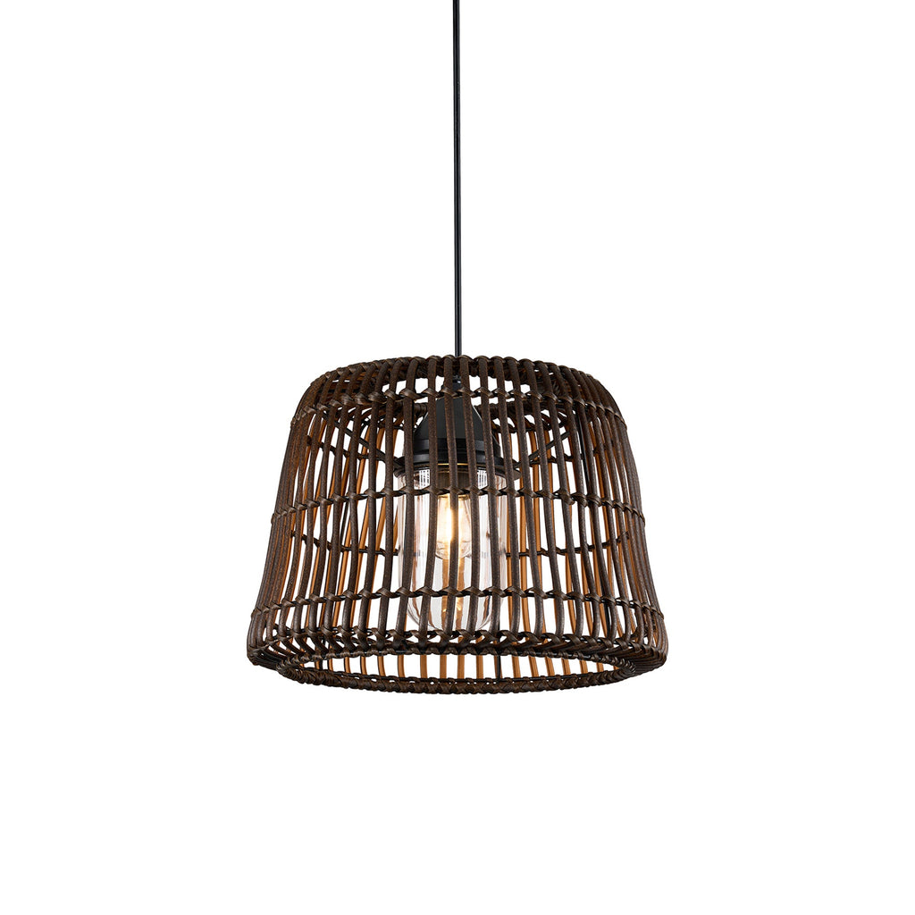 Luminosity Designs Ltd - Delores 36cm Rattan Plastic Shade Pendant - Luminosity Designs Ltd