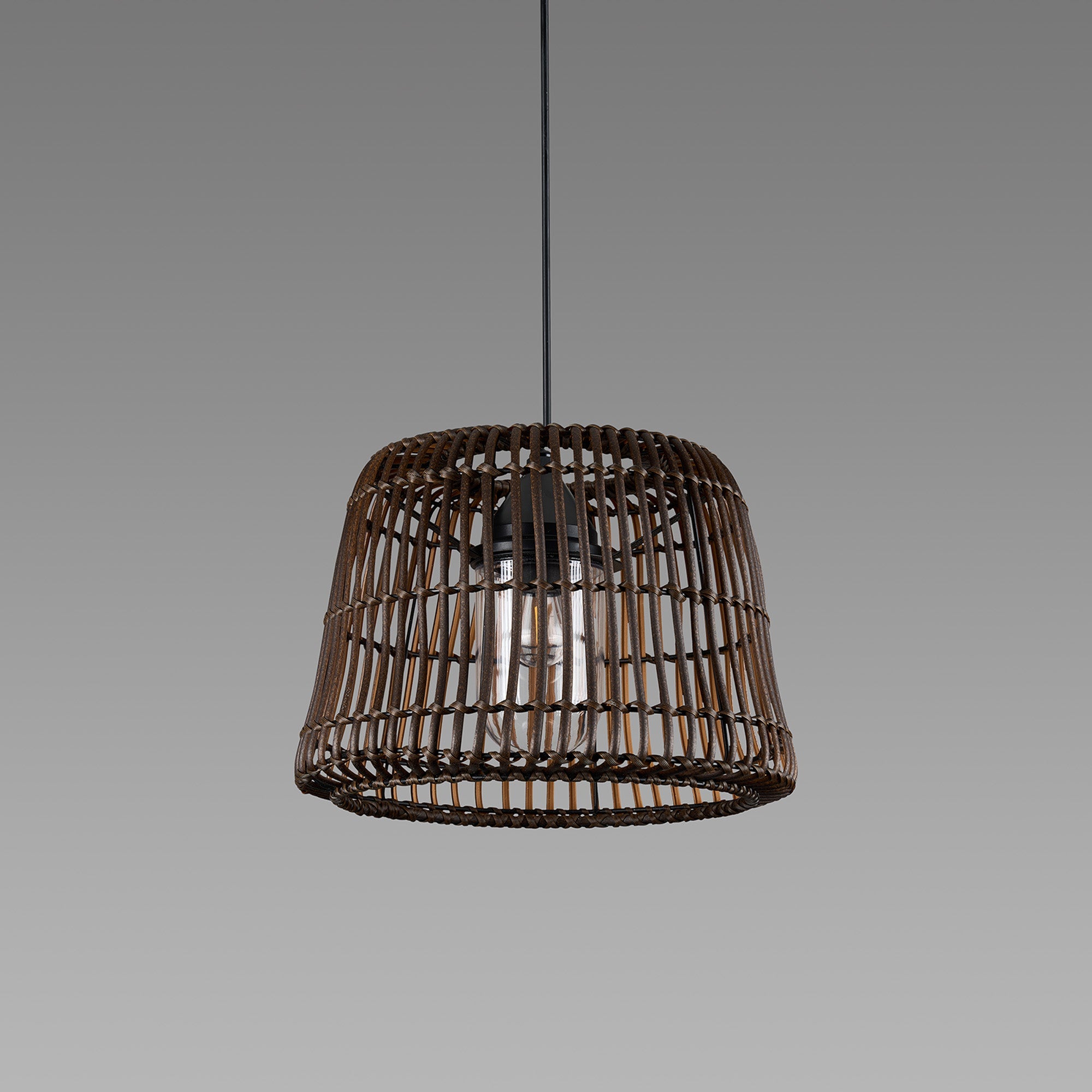 Luminosity Designs Ltd - Delores 36cm Rattan Plastic Shade Pendant - Luminosity Designs Ltd