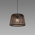 Luminosity Designs Ltd - Delores 36cm Rattan Plastic Shade Pendant - Luminosity Designs Ltd
