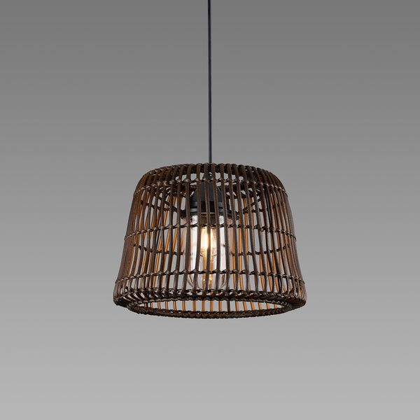Luminosity Designs Ltd - Delores 36cm Rattan Plastic Shade Pendant - Luminosity Designs Ltd