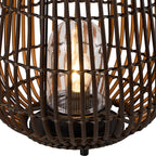 Luminosity Designs Ltd - Delores Connectable 30cm Rattan Plastic Portable Lamp, 24V DC, 1 x E27 - Luminosity Designs Ltd