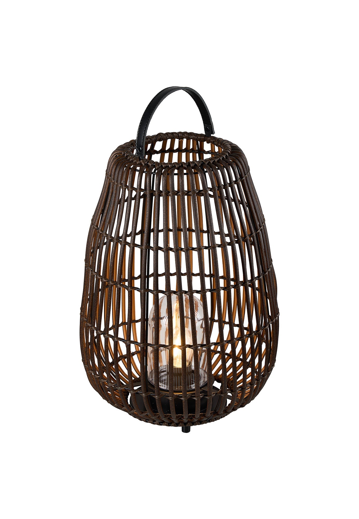 Luminosity Designs Ltd - Delores Connectable 30cm Rattan Plastic Portable Lamp, 24V DC, 1 x E27 - Luminosity Designs Ltd