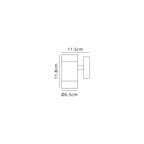 Luminosity Designs Ltd - Delores Connectable Cylinder 24V DC Up OR Down Wall Light - Luminosity Designs Ltd