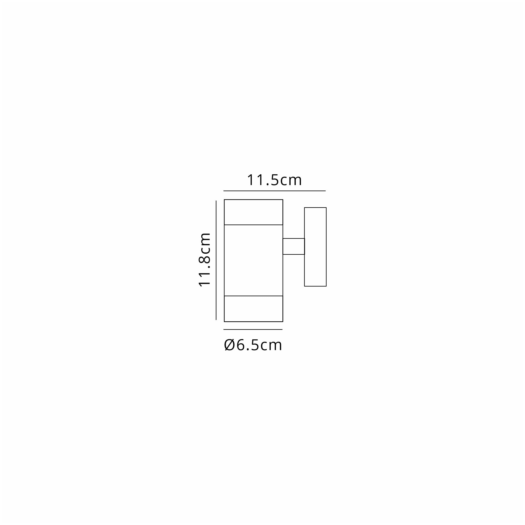 Luminosity Designs Ltd - Delores Connectable Cylinder 24V DC Up OR Down Wall Light - Luminosity Designs Ltd