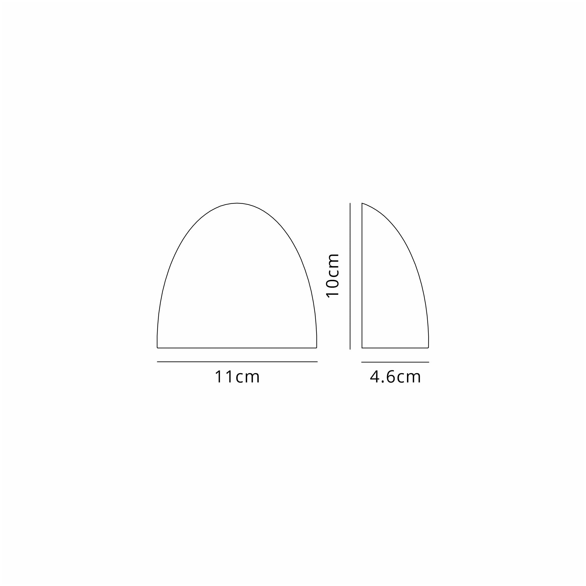 Luminosity Designs Ltd - Delores Connectable Domed 24V DC Wall Light, 3W LED, 3000K - Luminosity Designs Ltd