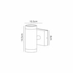 Luminosity Designs Ltd - Delores Connectable IP Rated Cylinder 24V DC Up & Down Wall Light, 2 x 3W LED, 3000K - Luminosity Designs Ltd