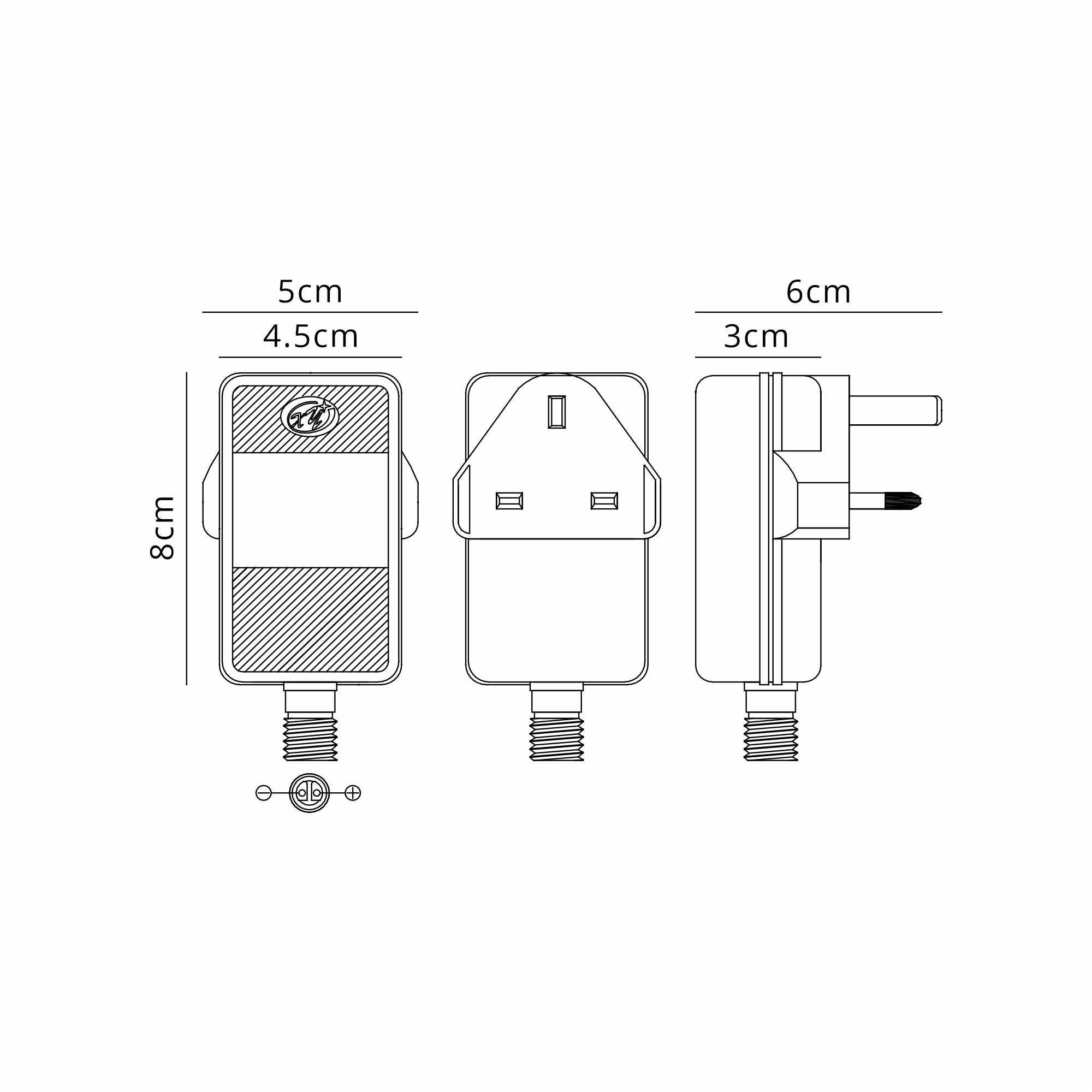 Luminosity Designs Ltd - Delores IP44 24V DC 20W Plug - In LED Power Supply - Luminosity Designs Ltd