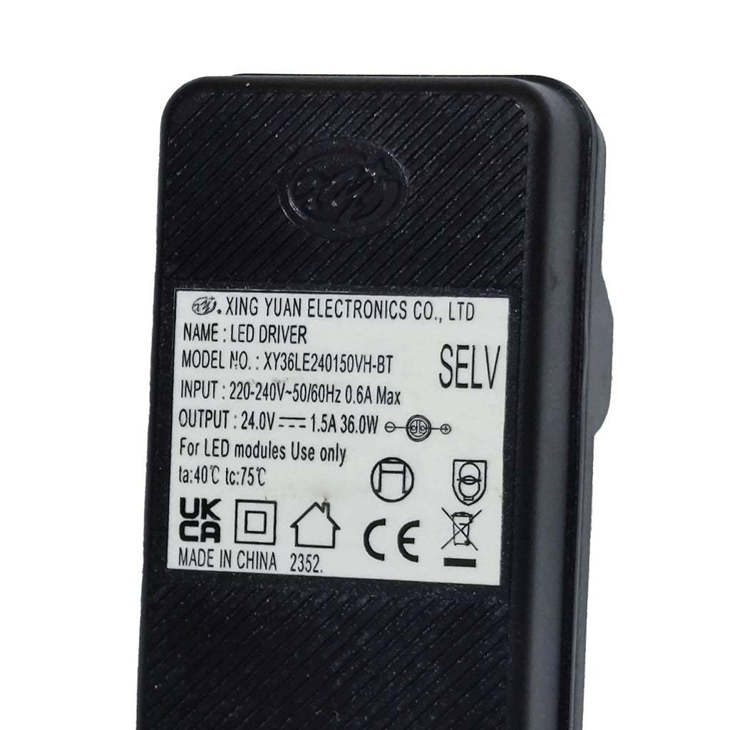 Luminosity Designs Ltd - Delores IP44 24V DC 36W Plug In LED Power Supply - Luminosity Designs Ltd