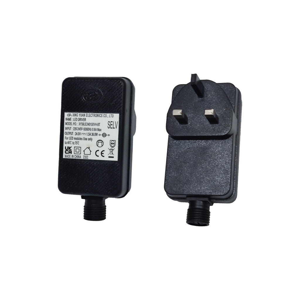 Luminosity Designs Ltd - Delores IP44 24V DC 36W Plug In LED Power Supply - Luminosity Designs Ltd
